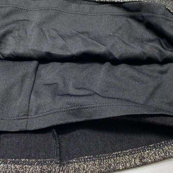 NEW MICHAEL KORS Metallic Crinkle Jacquard Mini Dress – Black/Gold – Size M - Picture 2 of 12